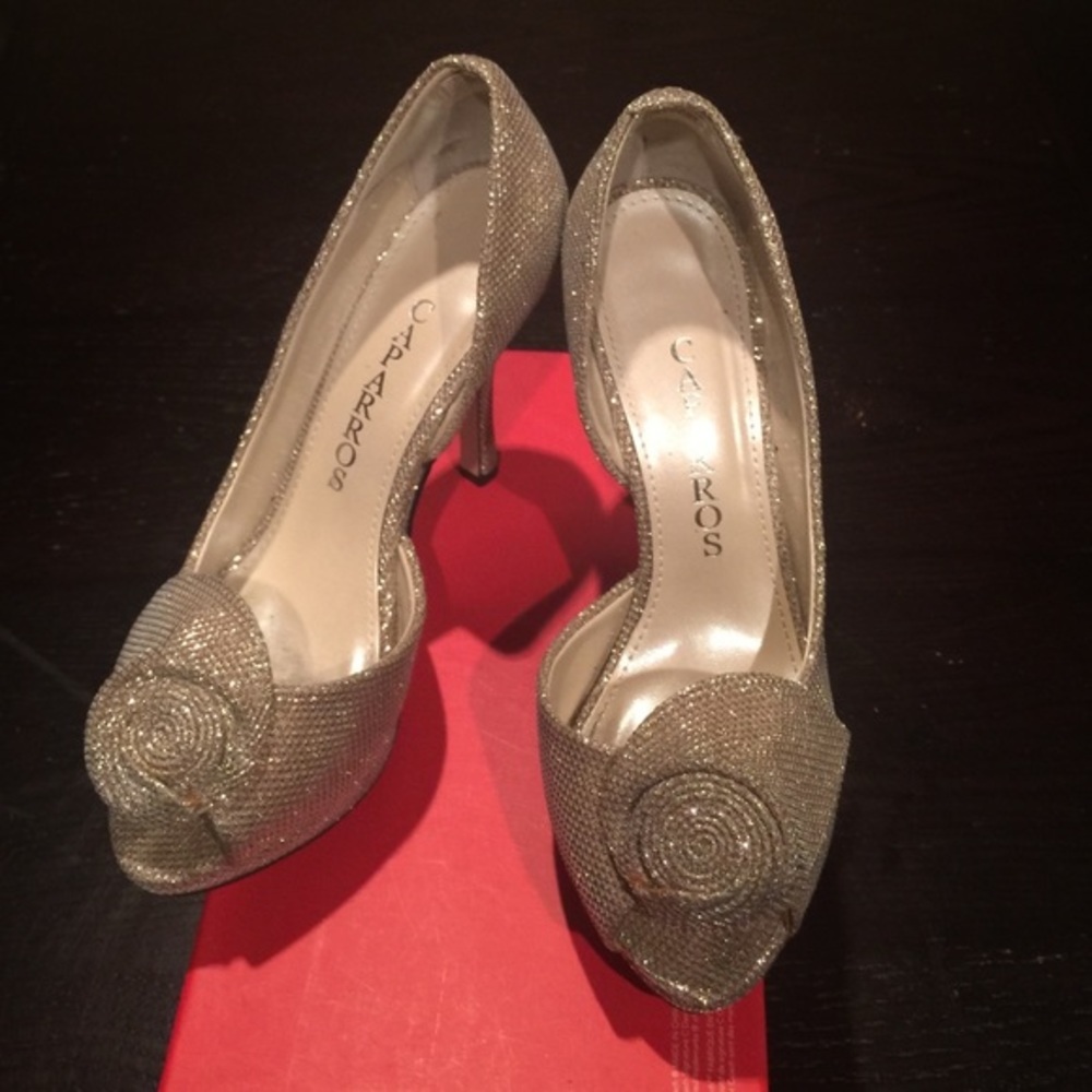 Caparros Sparkly champaign shoes. Size 6.5